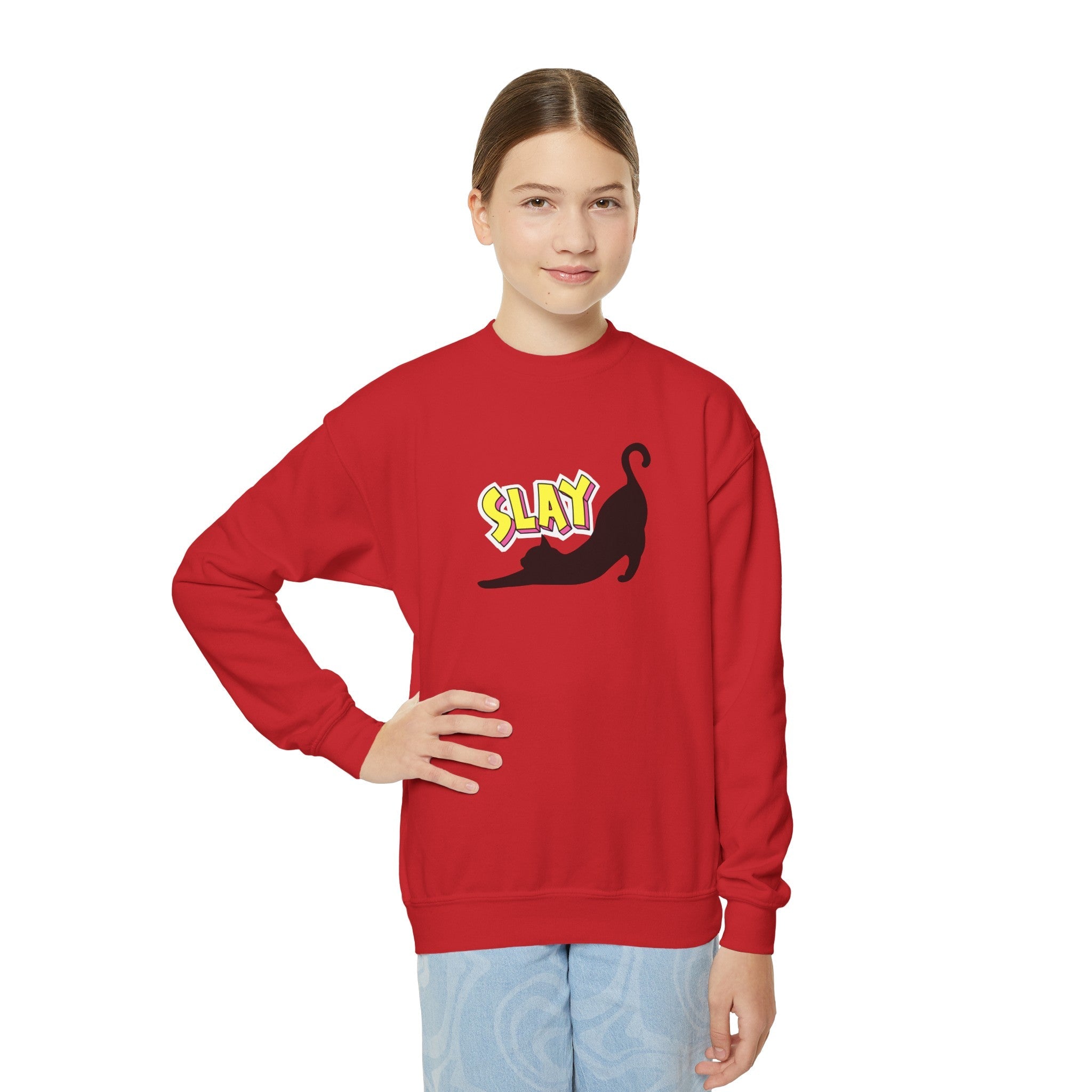 Wake Up & Slay Youth Crewneck Sweatshirt - EpiAl's Shop