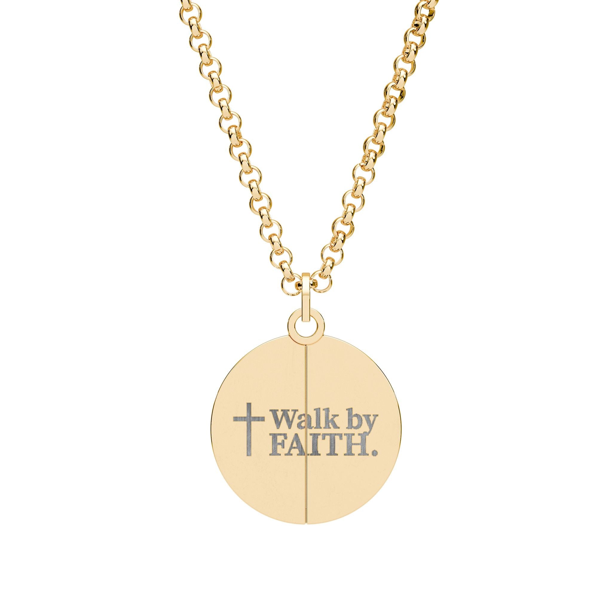 Walk by Faith, Trip Over Cats Hidden Message Necklace - Jewelry, Necklaces - EpiAl's Shop