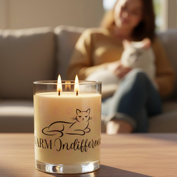Warm Indifference – Indifferent Cat Soy Candle - Decor, Candles, Scented - EpiAl's Shop