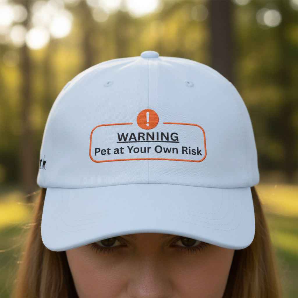 Warning: Pet at Your Own Risk Hat – Sassy Cat Embroidered Dad Cap - Hats, Baseball & Trucker - EpiAl's Shop