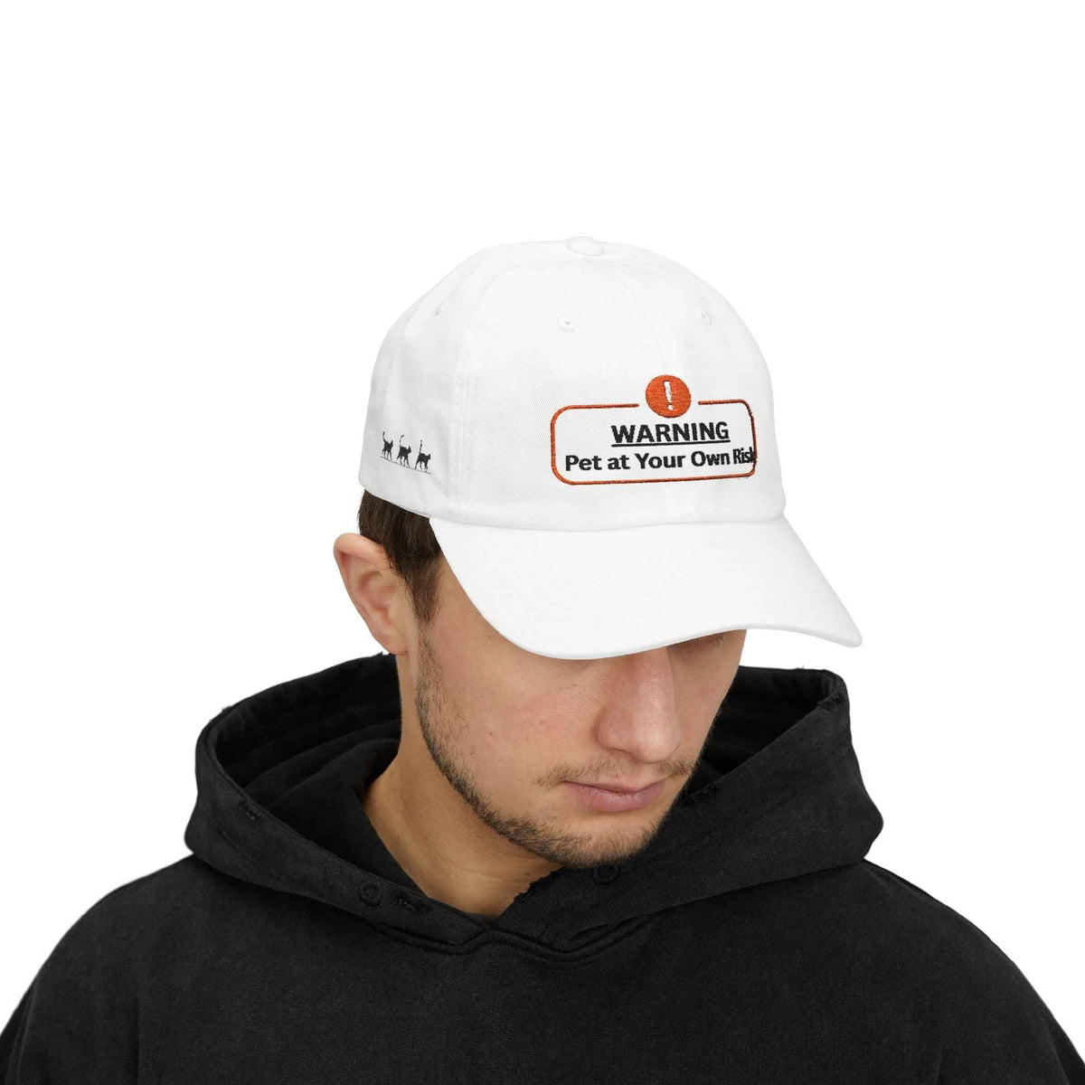Warning: Pet at Your Own Risk Hat – Sassy Cat Embroidered Dad Cap - Hats, Baseball & Trucker - EpiAl's Shop