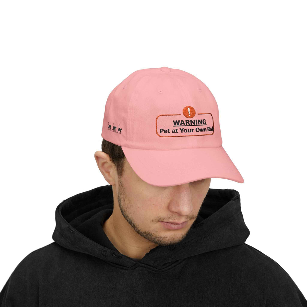 Warning: Pet at Your Own Risk Hat – Sassy Cat Embroidered Dad Cap - Hats, Baseball & Trucker - EpiAl's Shop