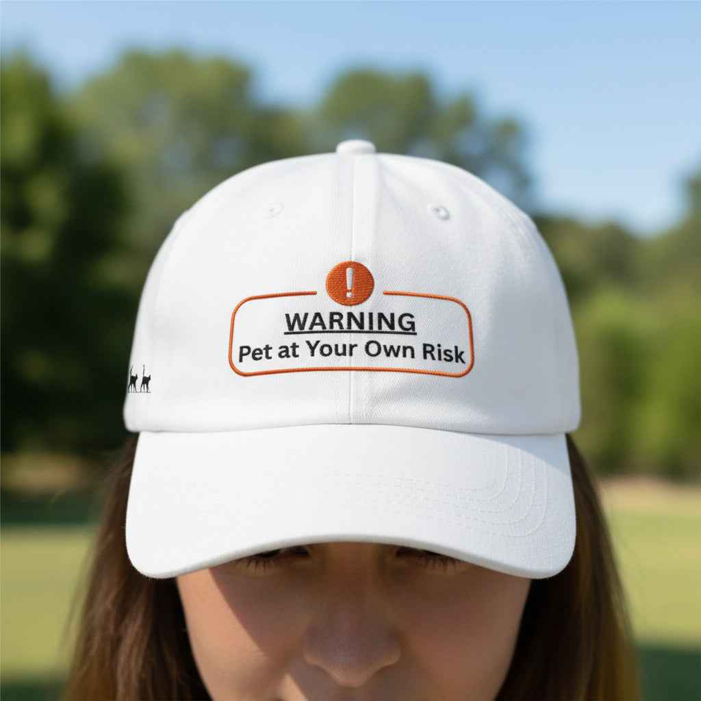 Warning: Pet at Your Own Risk Hat – Sassy Cat Embroidered Dad Cap - Hats, Baseball & Trucker - EpiAl's Shop
