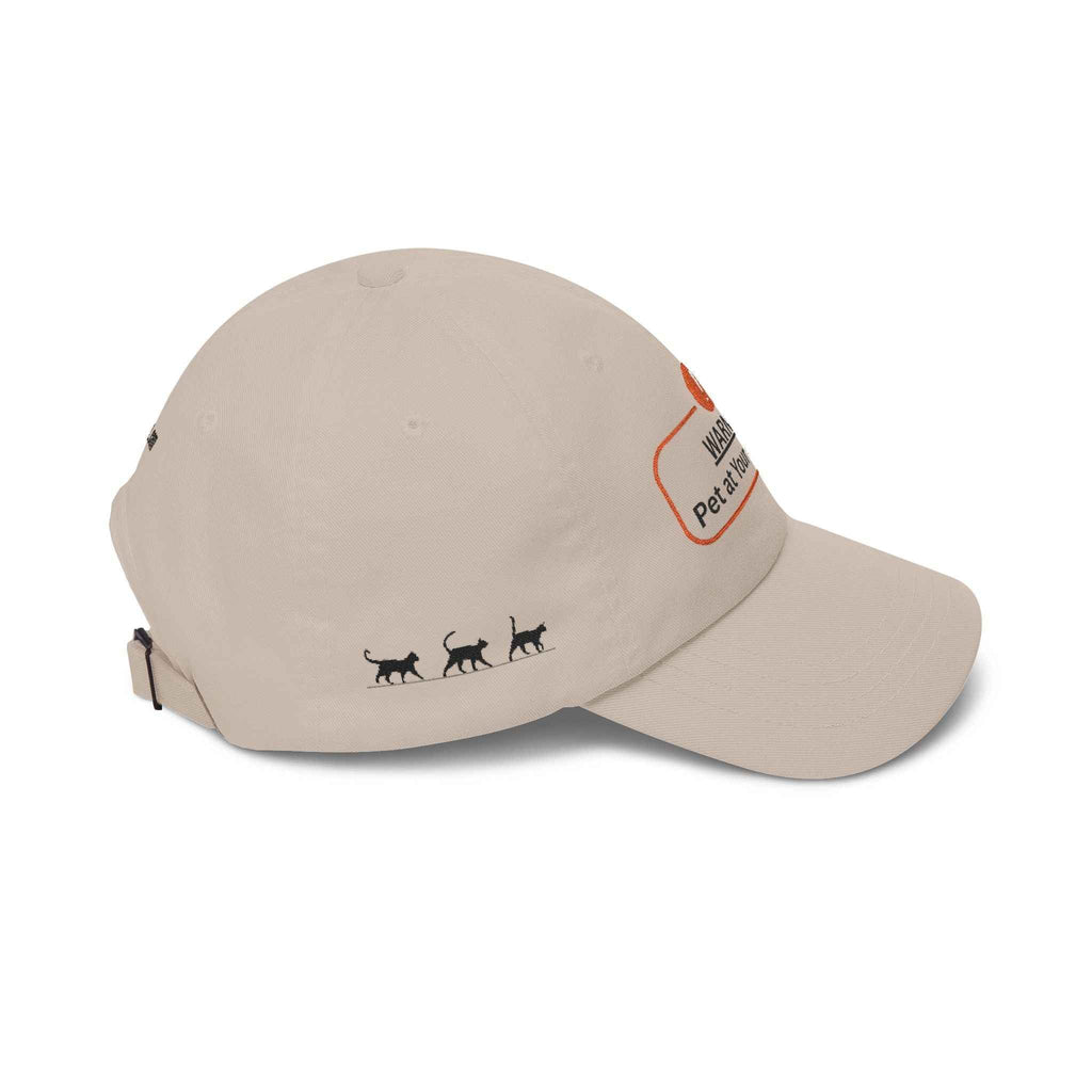 Warning: Pet at Your Own Risk Hat – Sassy Cat Embroidered Dad Cap - Hats, Baseball & Trucker - EpiAl's Shop