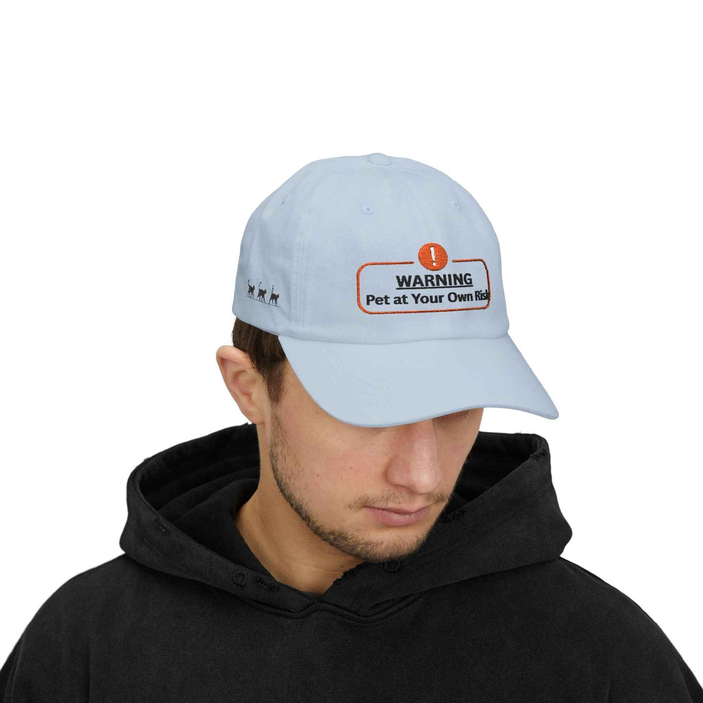 Warning: Pet at Your Own Risk Hat – Sassy Cat Embroidered Dad Cap - Hats, Baseball & Trucker - EpiAl's Shop
