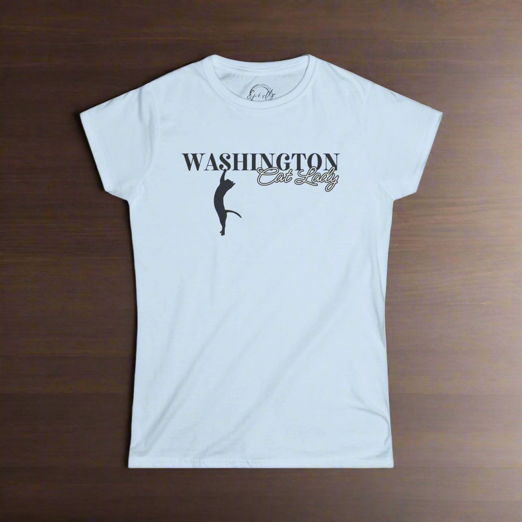 Washington Cat Lady Softstyle Tee - T - Shirt - EpiAl's Shop