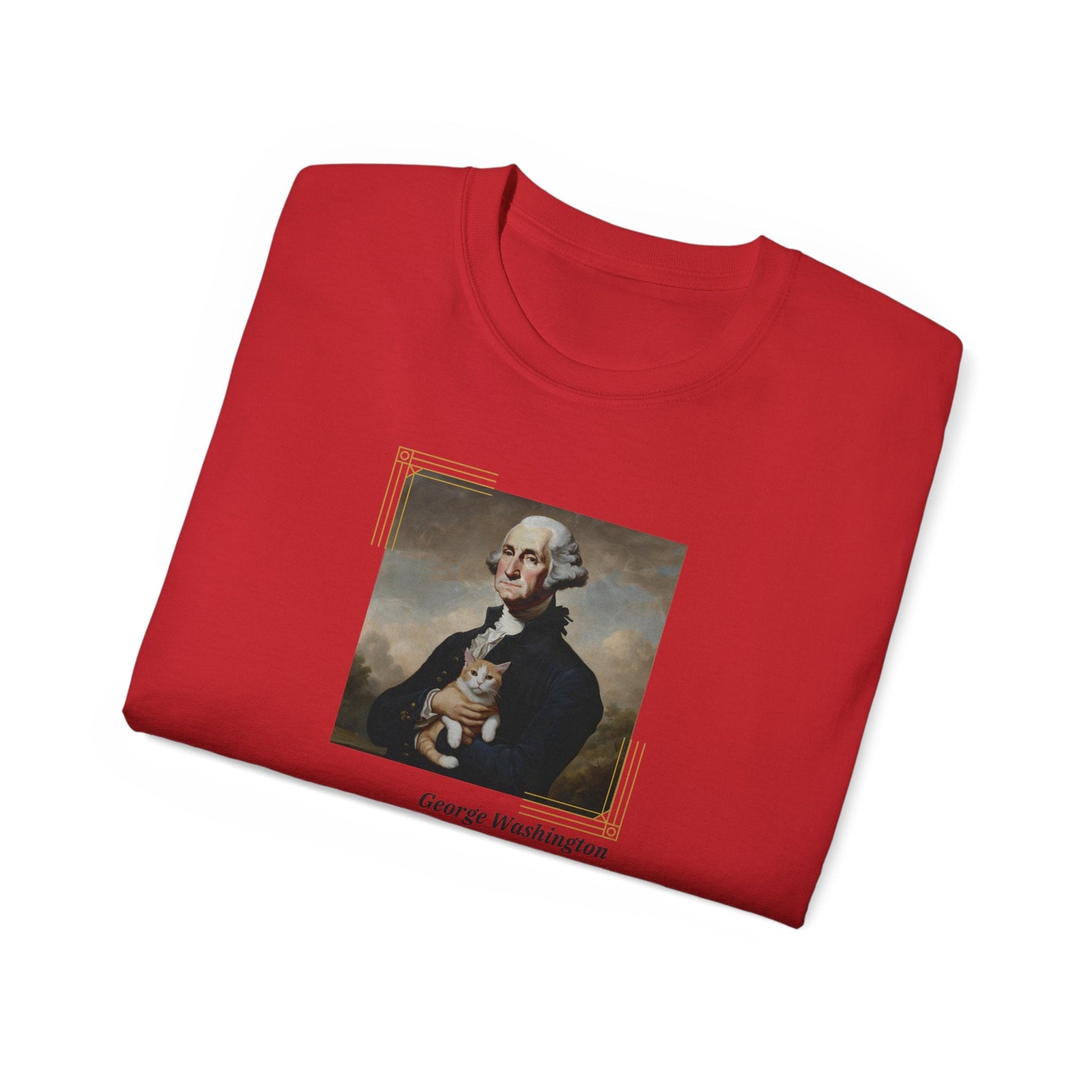 Washington Cat Unisex Ultra Cotton Tee - T - Shirt - Epileptic Al’s Shop
