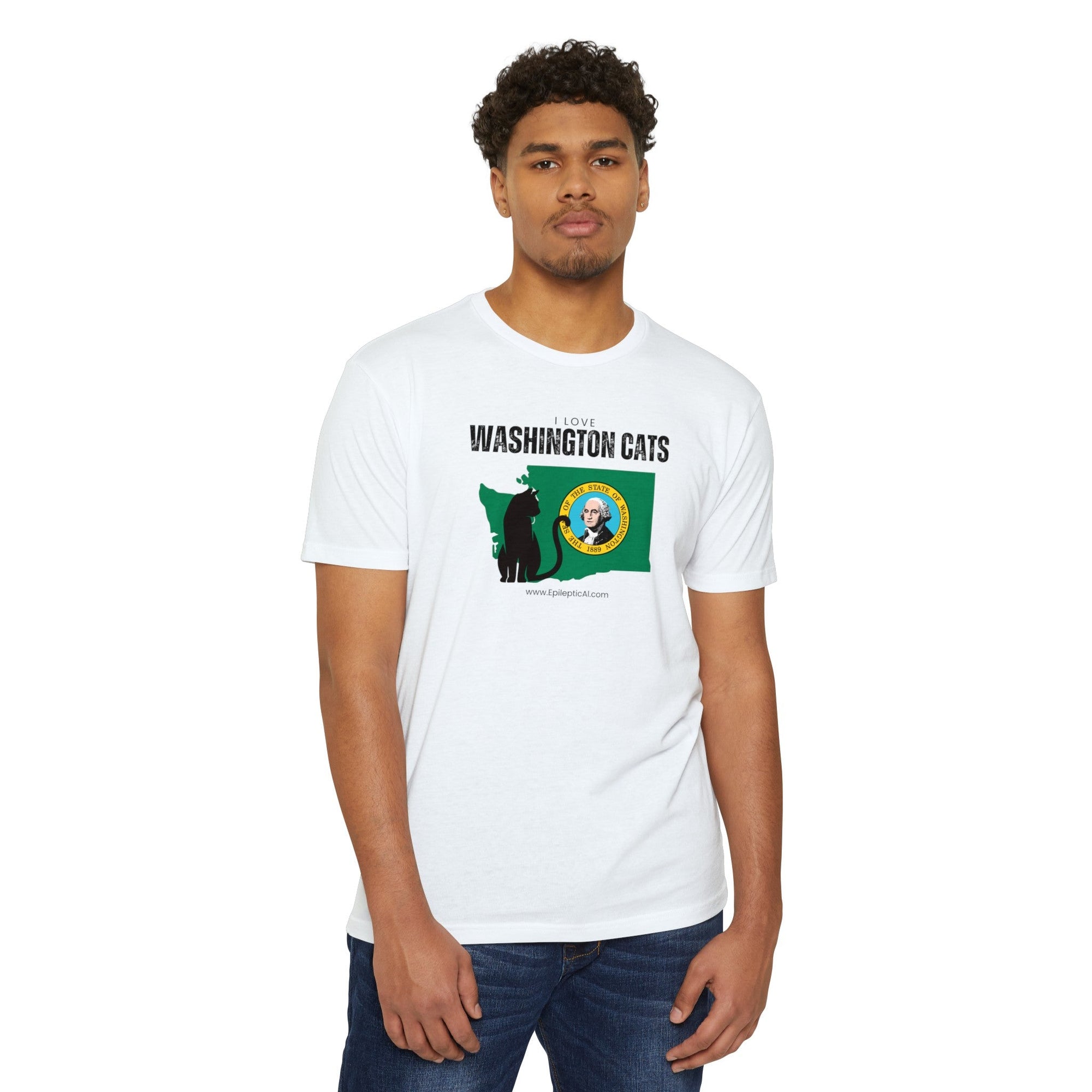 Washington Cats Unisex CVC Jersey T - shirt - T - Shirt - Epileptic Al’s Shop