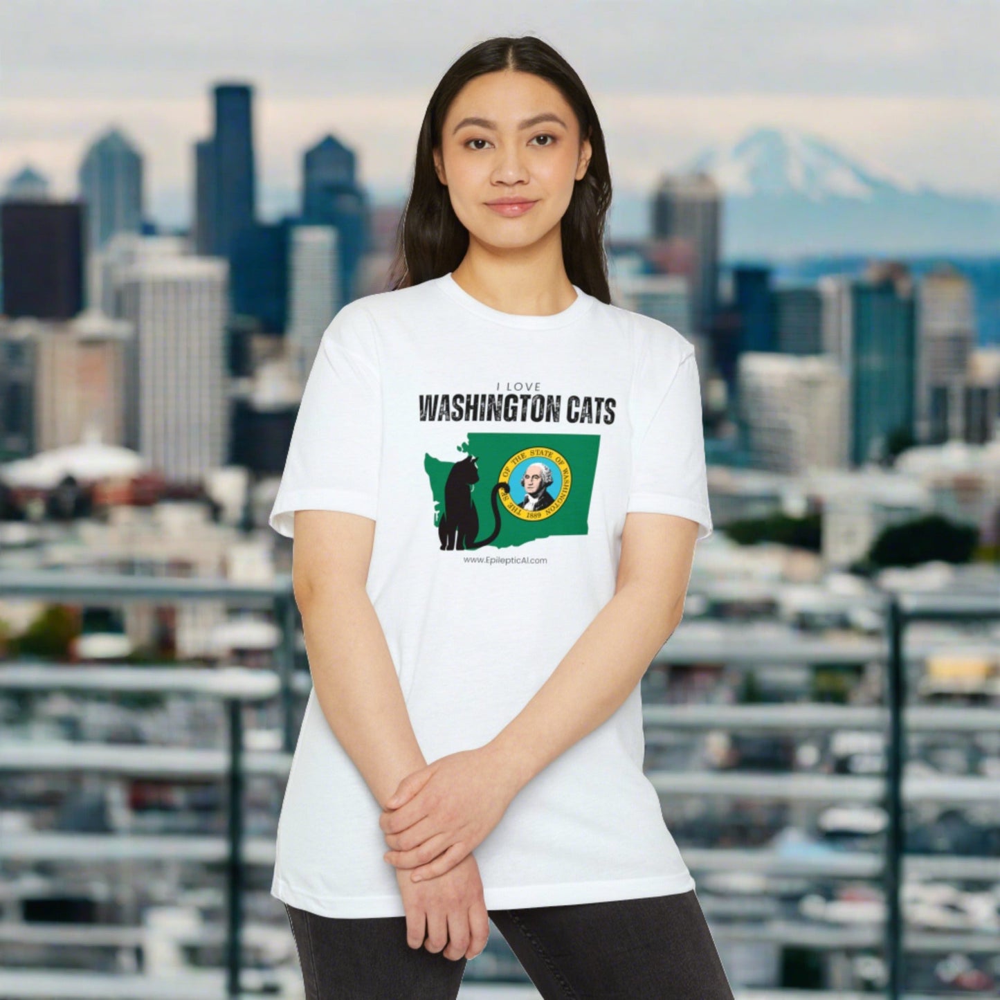 Washington Cats Unisex CVC Jersey T - shirt - T - Shirt - Epileptic Al’s Shop