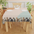 Watercolor Cat Lover's Tablecloth - Decor, Dining, Table Decor - EpiAl's Shop