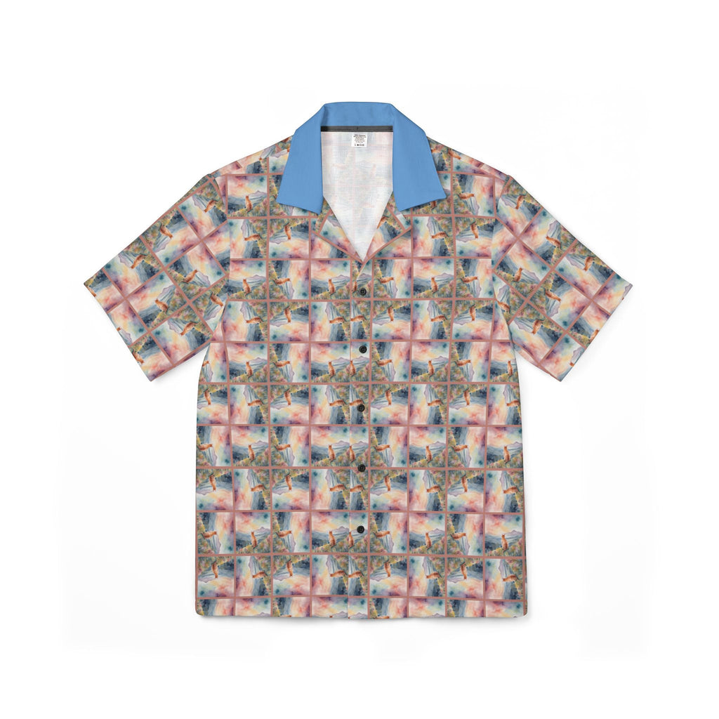 Watercolor Kitties Men's Hawaiian Camp Shirt - Clothing, Hawaiian Style Shirts - EpiAl's Shop
