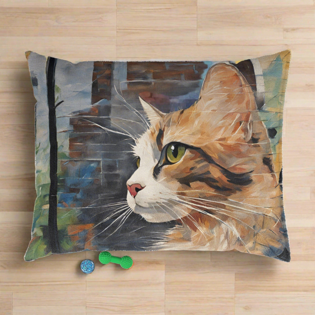 Watercolor Kitty Pet Bed - Pets - Epileptic Al’s Shop