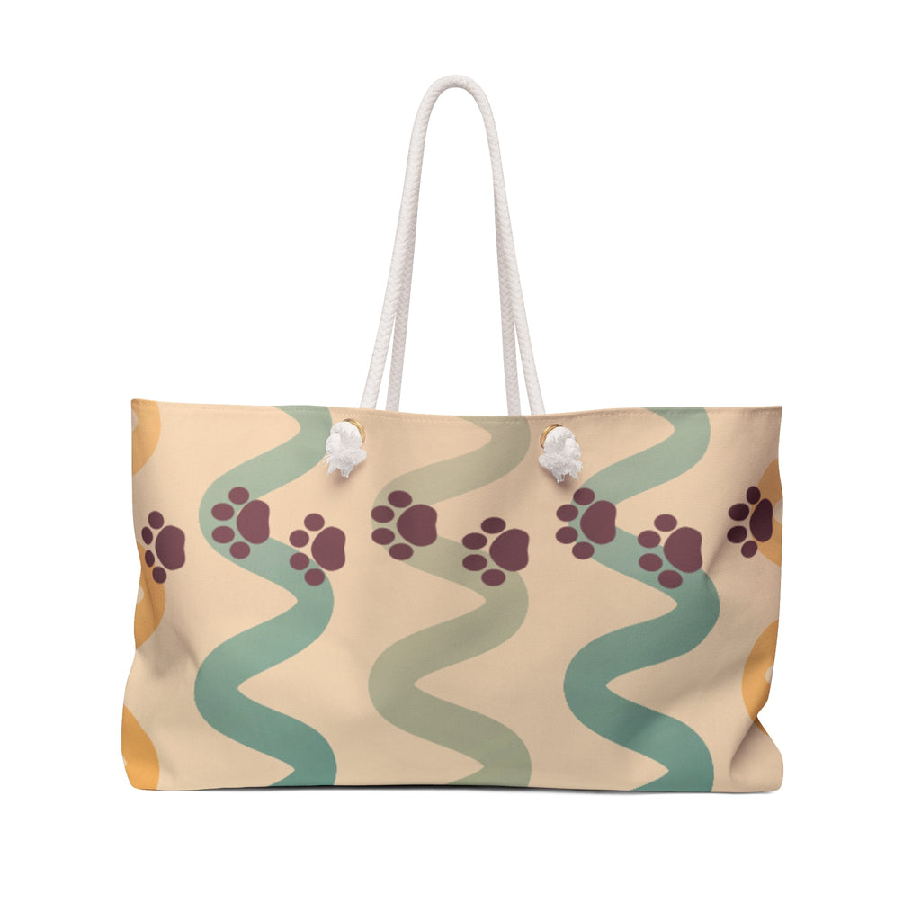 Wavy Paws Weekender Bag - Bags - Epileptic Al’s Shop