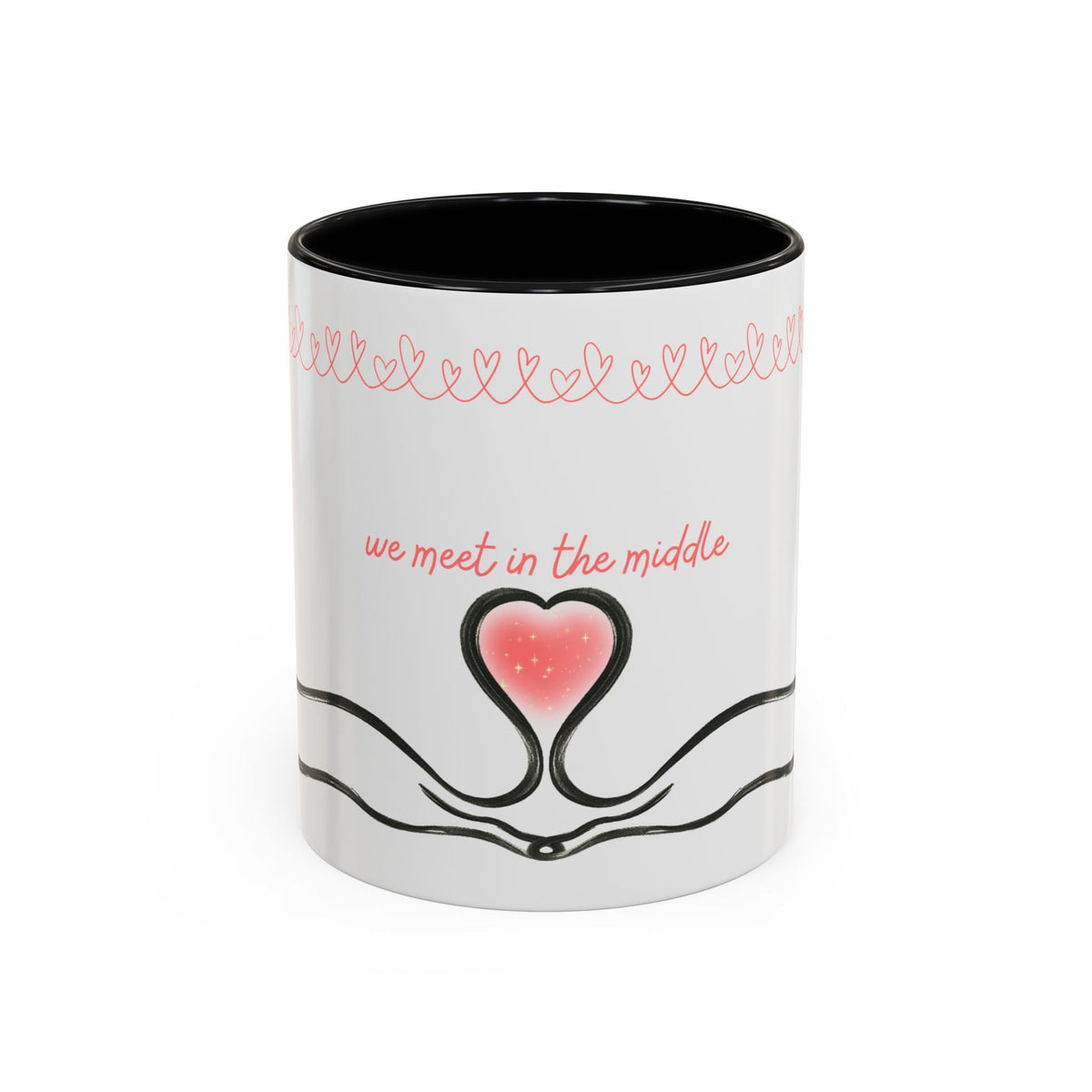 We Meet in the Middle Cat Wraparound Coffee Mug - Drinkware, Coffee Mugs - EpiAl's Shop