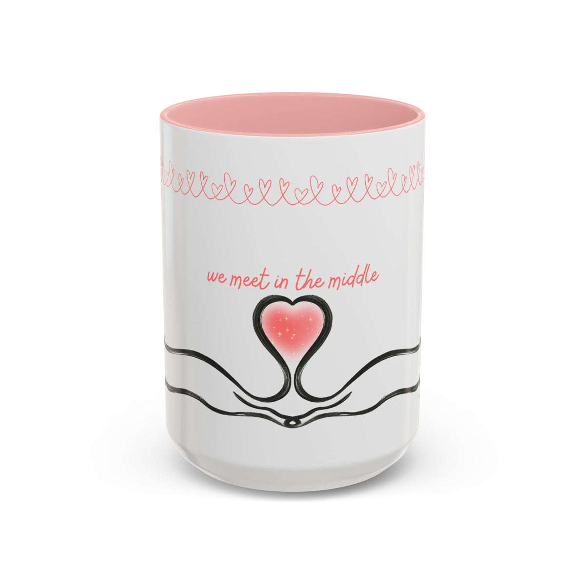 We Meet in the Middle Cat Wraparound Coffee Mug - Drinkware, Coffee Mugs - EpiAl's Shop