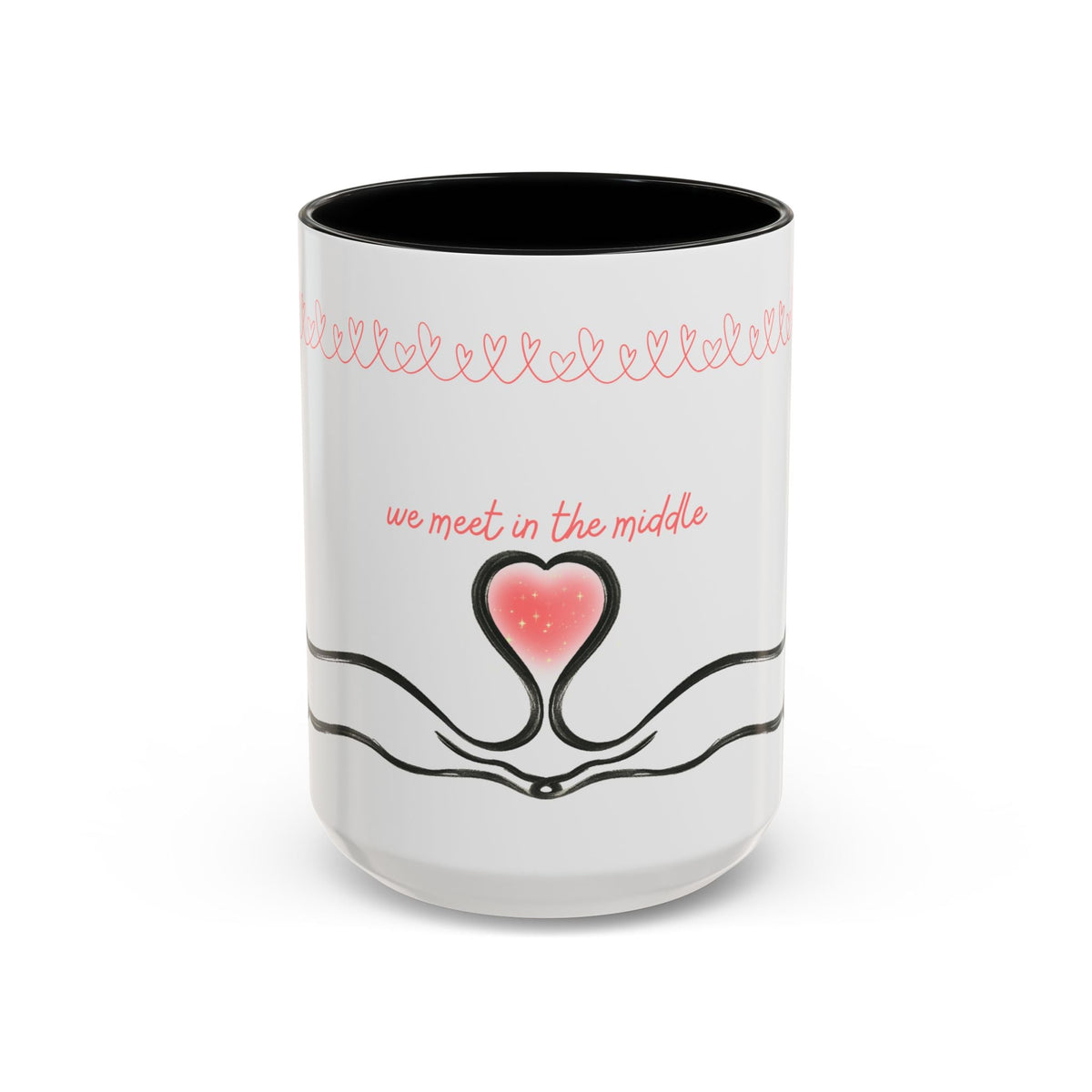 We Meet in the Middle Cat Wraparound Coffee Mug - Drinkware, Coffee Mugs - EpiAl's Shop