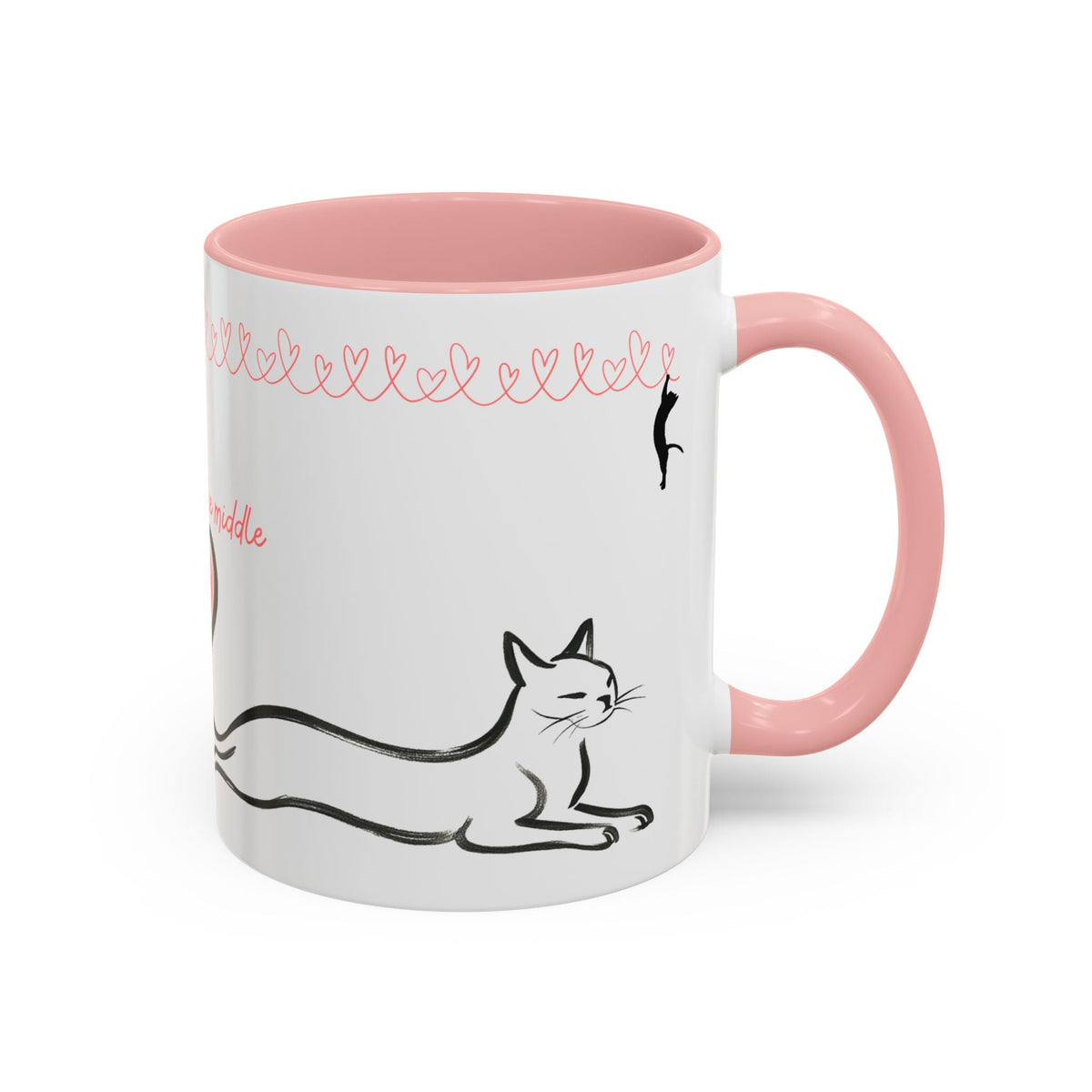 We Meet in the Middle Cat Wraparound Coffee Mug - Drinkware, Coffee Mugs - EpiAl's Shop
