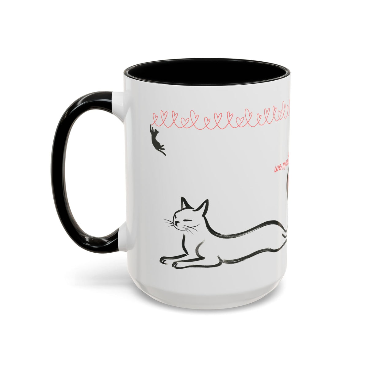 We Meet in the Middle Cat Wraparound Coffee Mug - Drinkware, Coffee Mugs - EpiAl's Shop