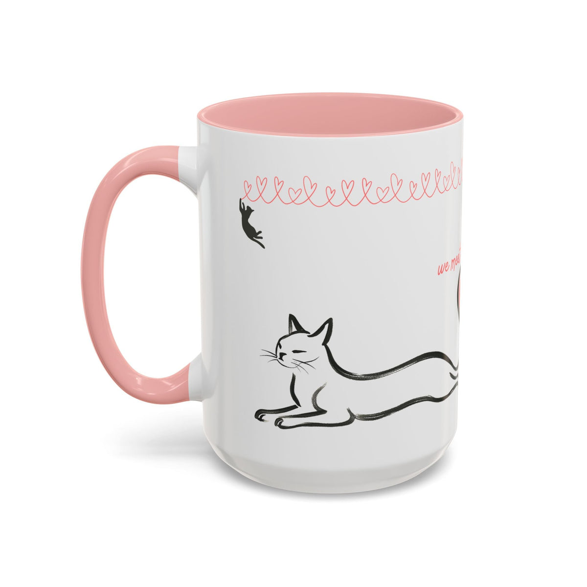 We Meet in the Middle Cat Wraparound Coffee Mug - Drinkware, Coffee Mugs - EpiAl's Shop