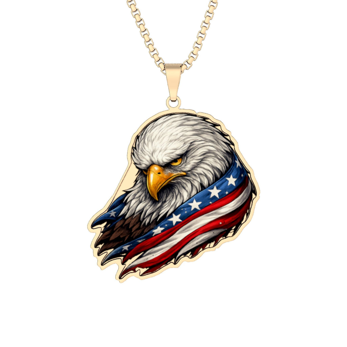 Weathered Wings, Steady Heart Eagle Pendant Necklace - Jewelry, Necklaces - EpiAl's Shop