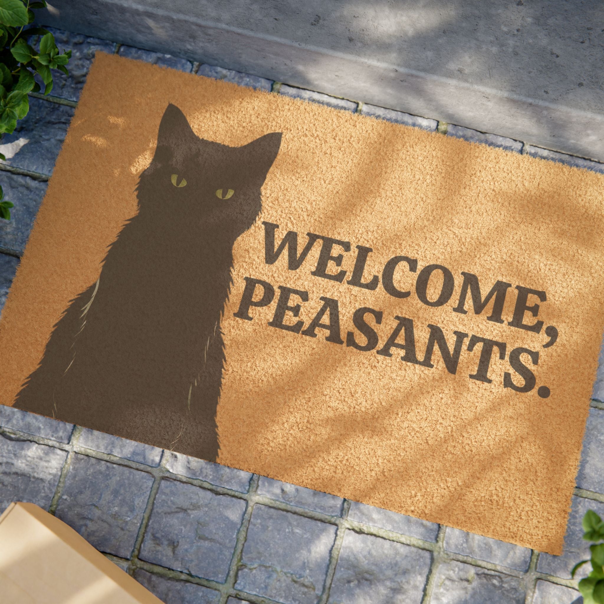 Welcome Peasants Cat Doormat - Decor, Home, Rugs & Doormats - EpiAl's Shop