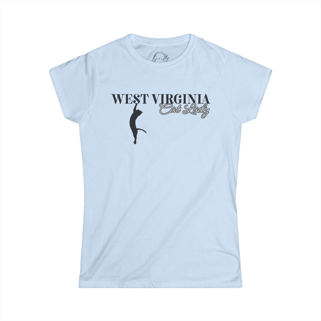 West Virginia Cat Lady Softstyle Tee - T - Shirt - EpiAl's Shop