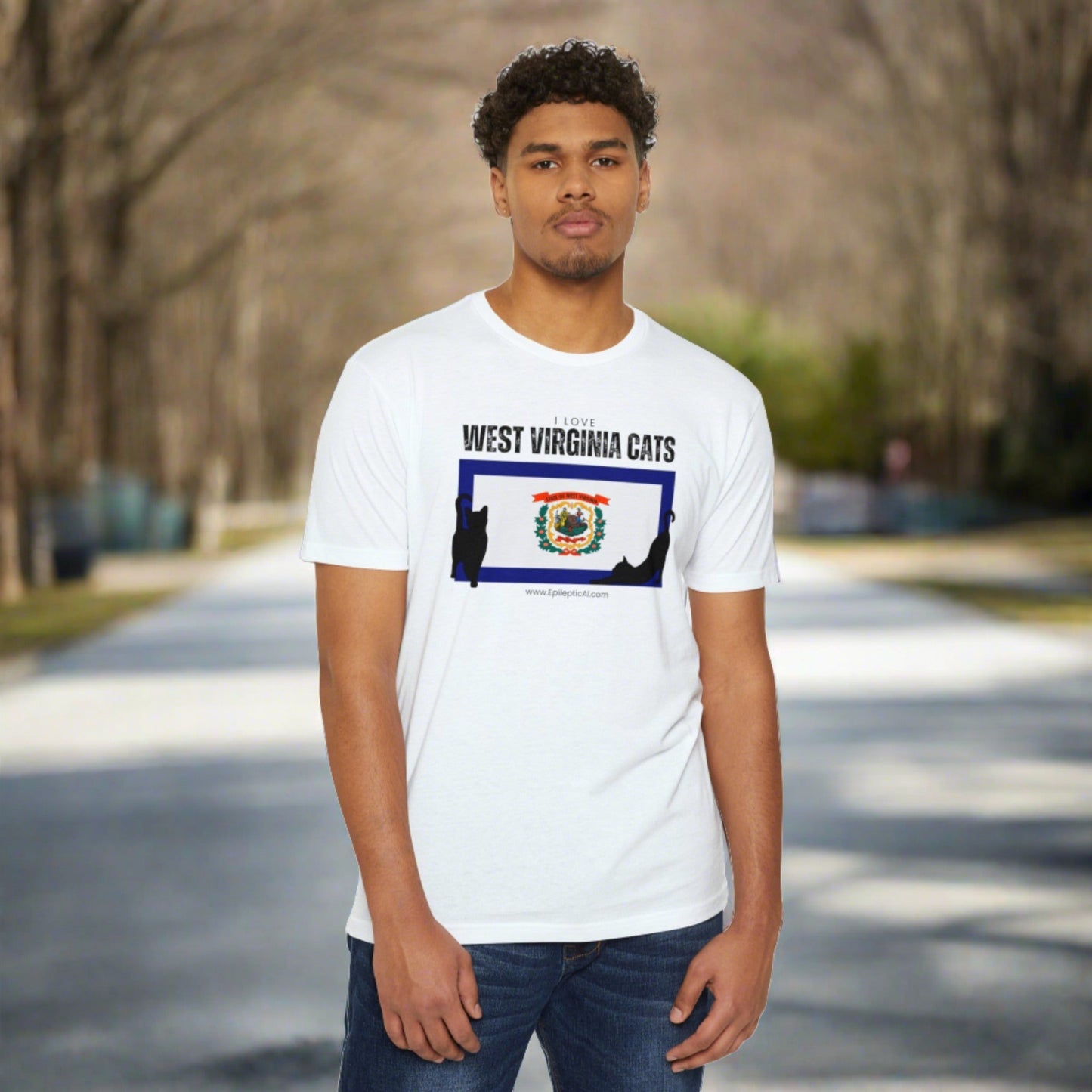 West Virginia Cats Unisex CVC Jersey T - shirt - T - Shirt - Epileptic Al’s Shop