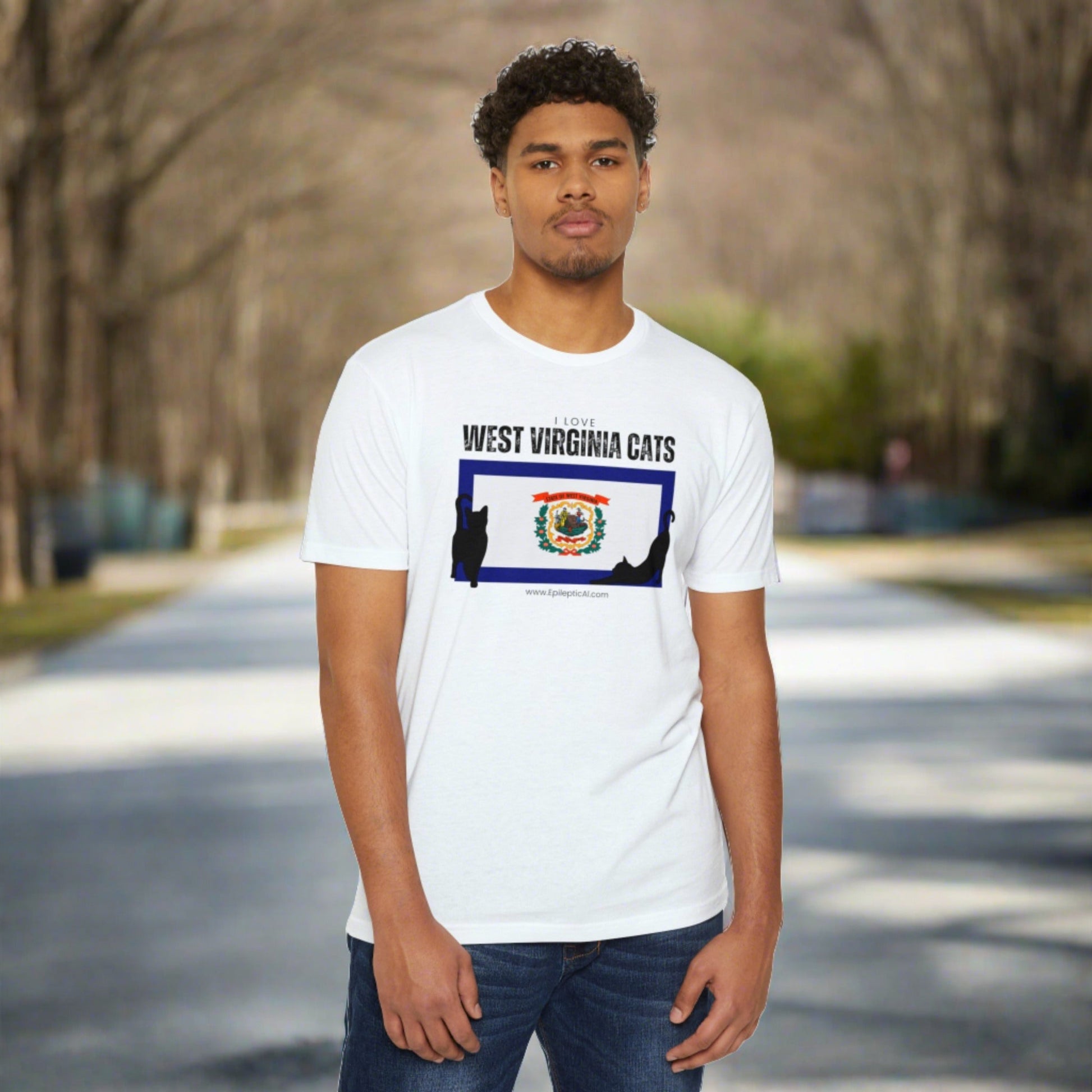 West Virginia Cats Unisex CVC Jersey T - shirt - T - Shirt - Epileptic Al’s Shop