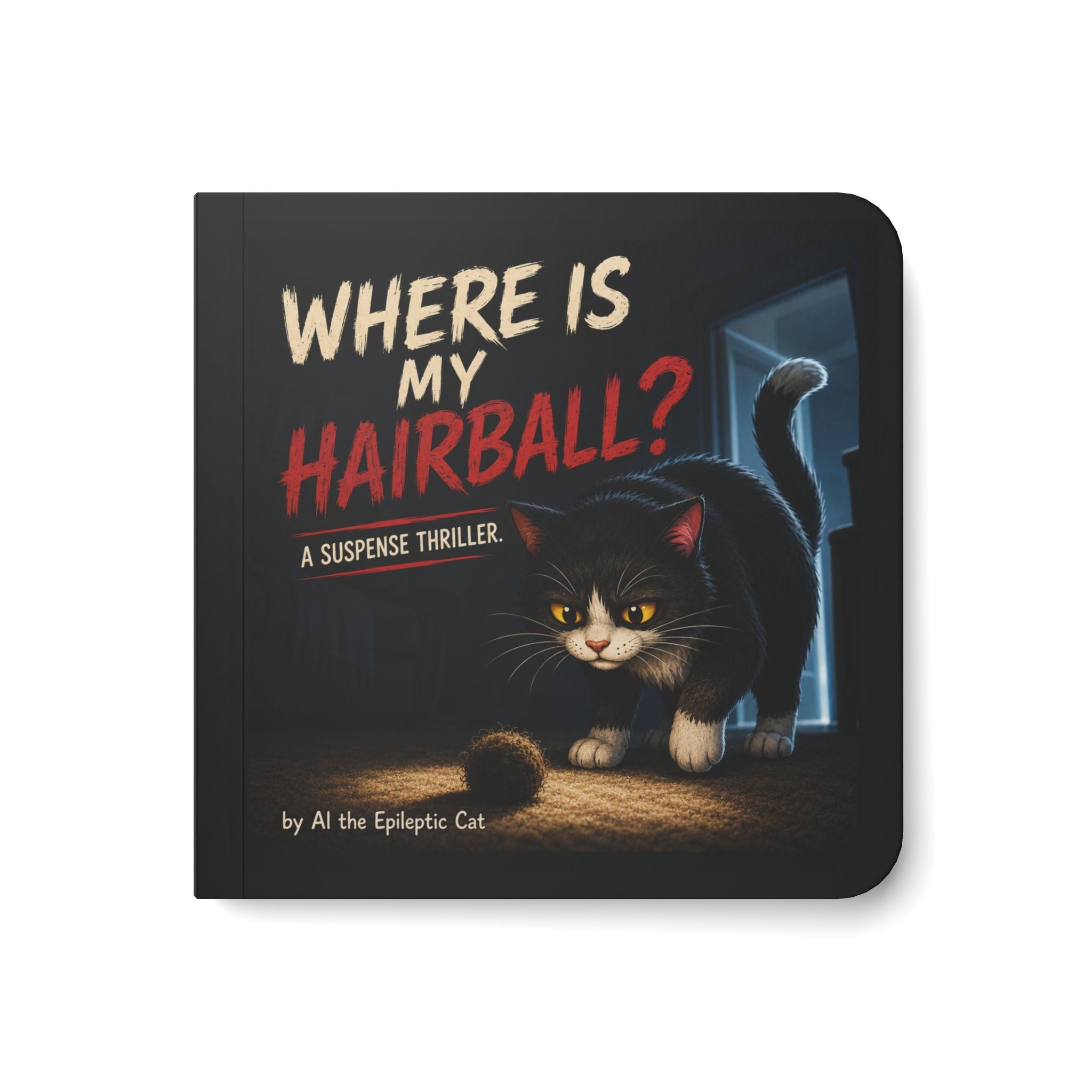 Where Is My Hairball? A Suspense Thriller | Funny Cat Lover Gift Board Book - Books, Board - EpiAl's Shop
