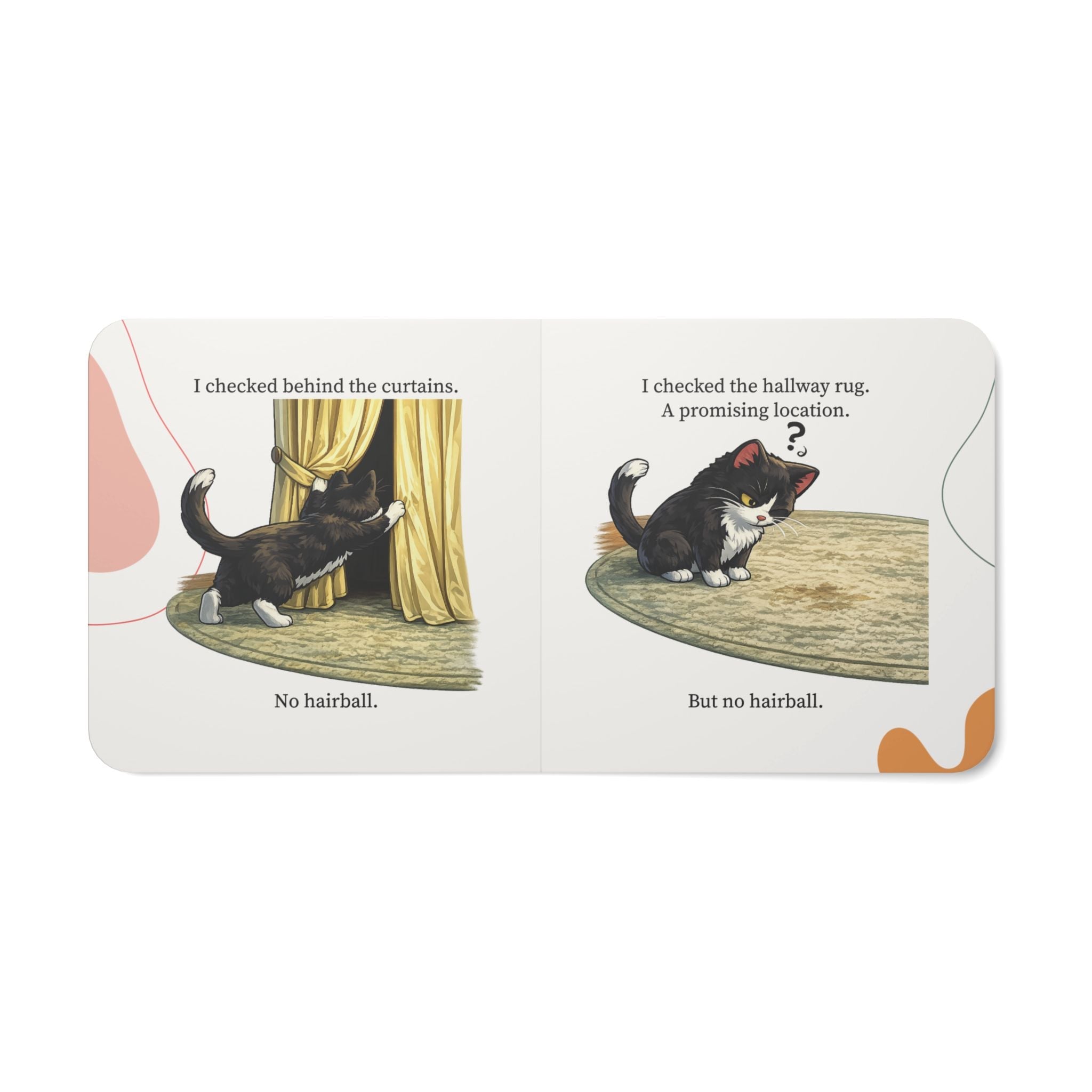 Where Is My Hairball? A Suspense Thriller | Funny Cat Lover Gift Board Book - Books, Board - EpiAl's Shop
