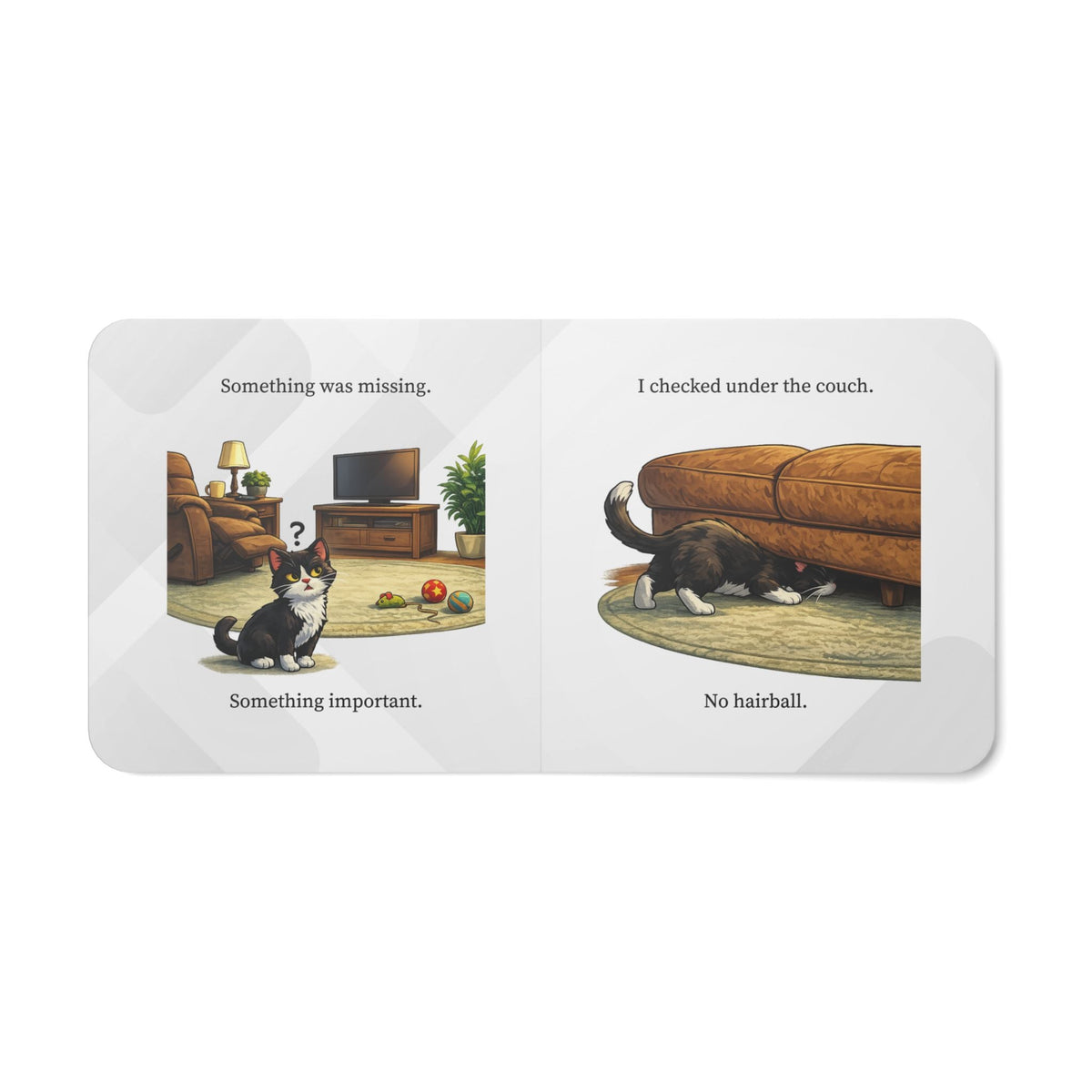 Where Is My Hairball? A Suspense Thriller | Funny Cat Lover Gift Board Book - Books, Board - EpiAl's Shop