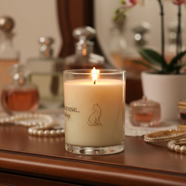 While This Is Burning… The Cat Is Watching – Cat Lover Candle - Decor, Candles, Scented - EpiAl's Shop