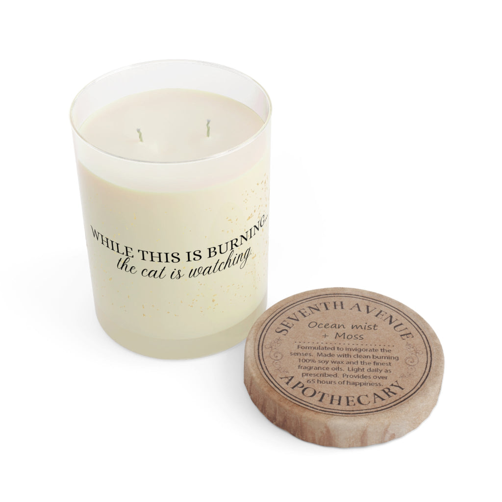 While This Is Burning… The Cat Is Watching – Cat Lover Candle - Decor, Candles, Scented - EpiAl's Shop