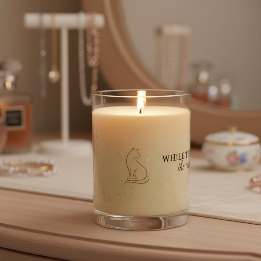While This Is Burning… The Cat Is Watching – Cat Lover Candle - Decor, Candles, Scented - EpiAl's Shop