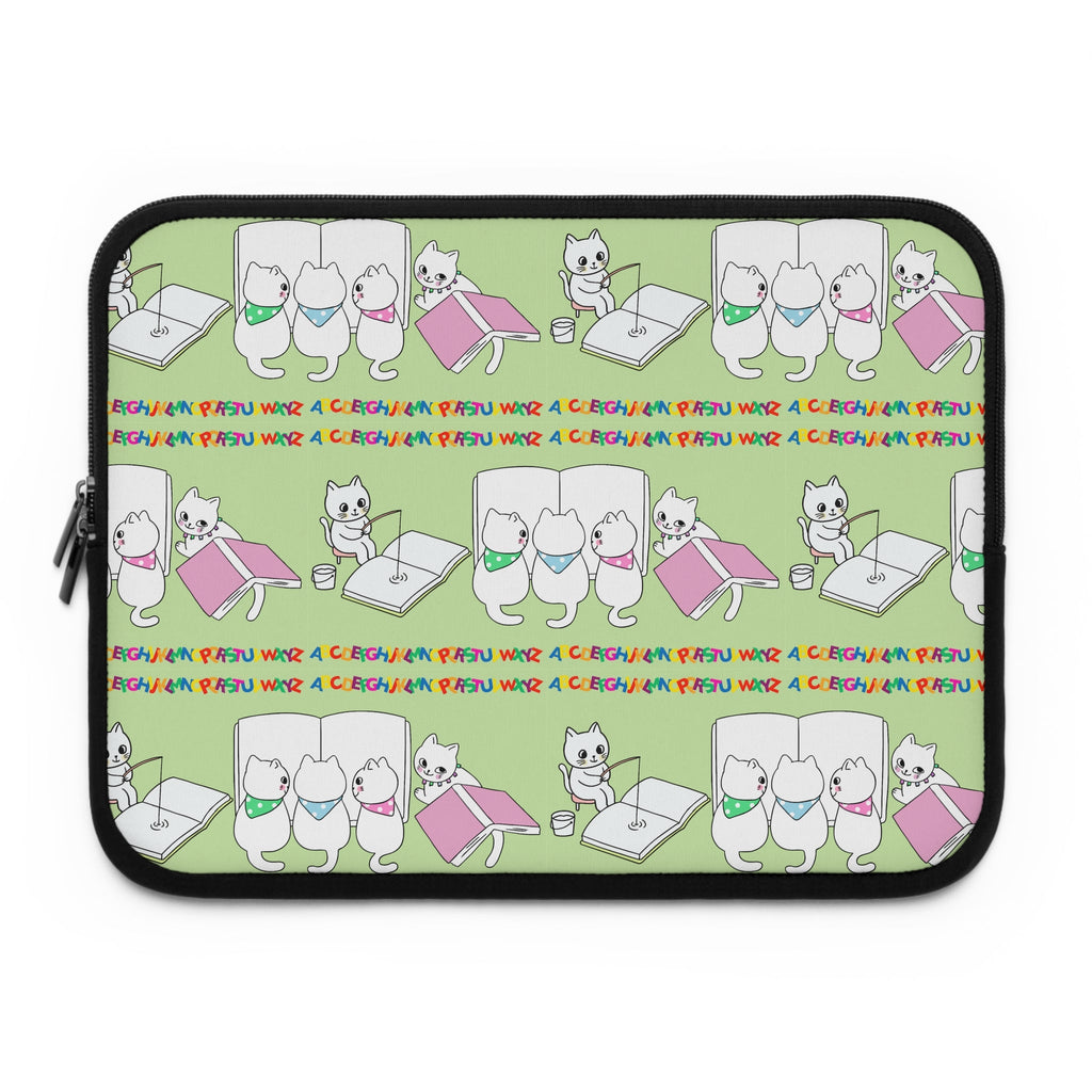 Whimsical Cat Laptop Sleeve - Accessories, Tech, Laptop Sleeves - EpiAl's Shop