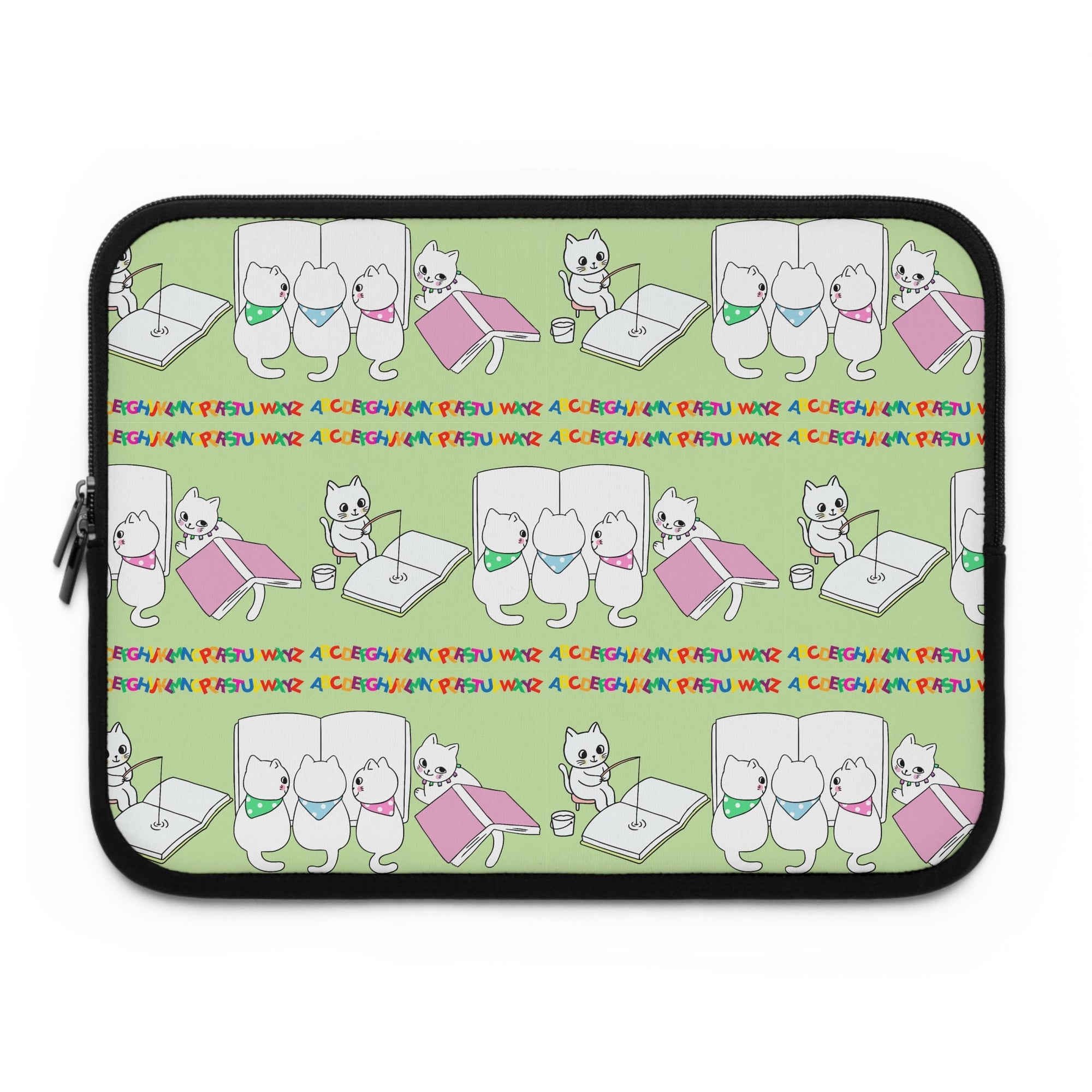 Whimsical Cat Laptop Sleeve - Accessories, Tech, Laptop Sleeves - EpiAl's Shop
