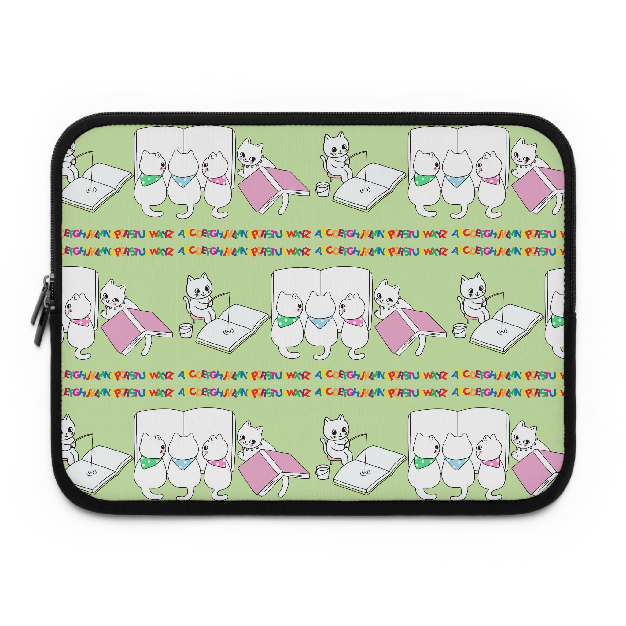 Whimsical Cat Laptop Sleeve - Accessories, Tech, Laptop Sleeves - EpiAl's Shop