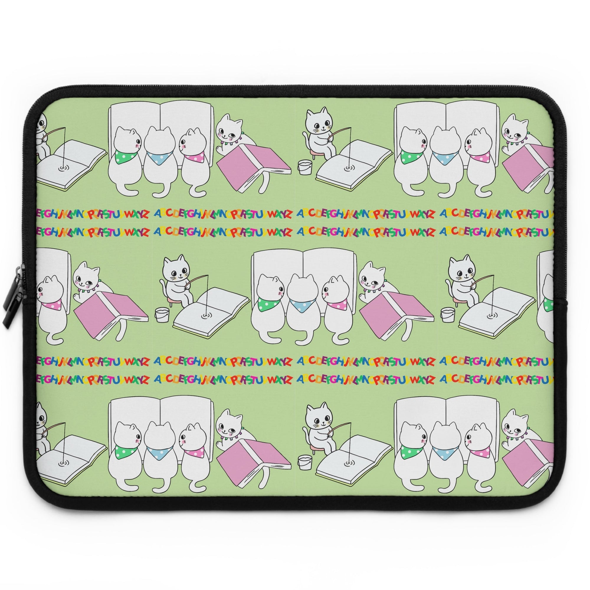 Whimsical Cat Laptop Sleeve - Accessories, Tech, Laptop Sleeves - EpiAl's Shop