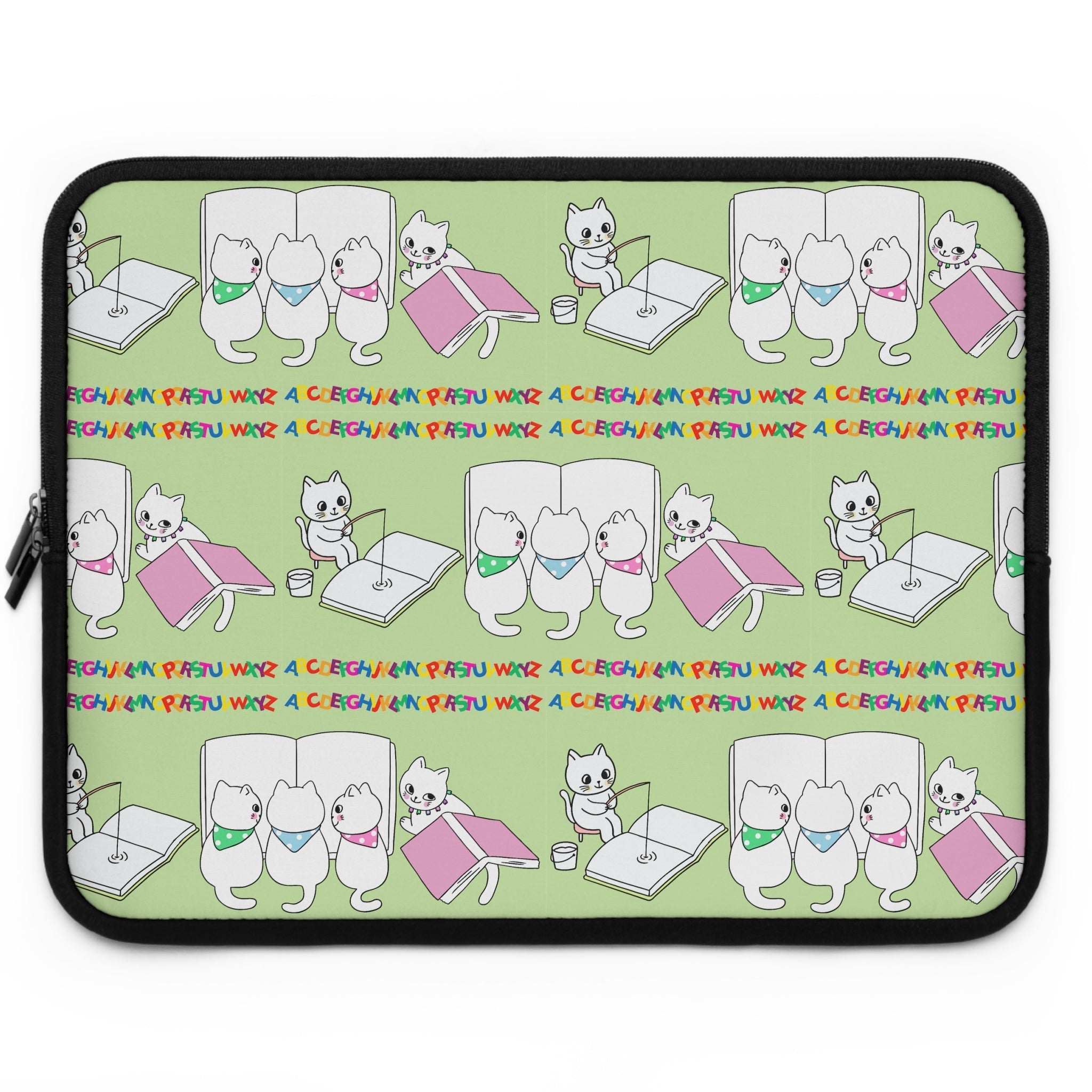 Whimsical Cat Laptop Sleeve - Accessories, Tech, Laptop Sleeves - EpiAl's Shop