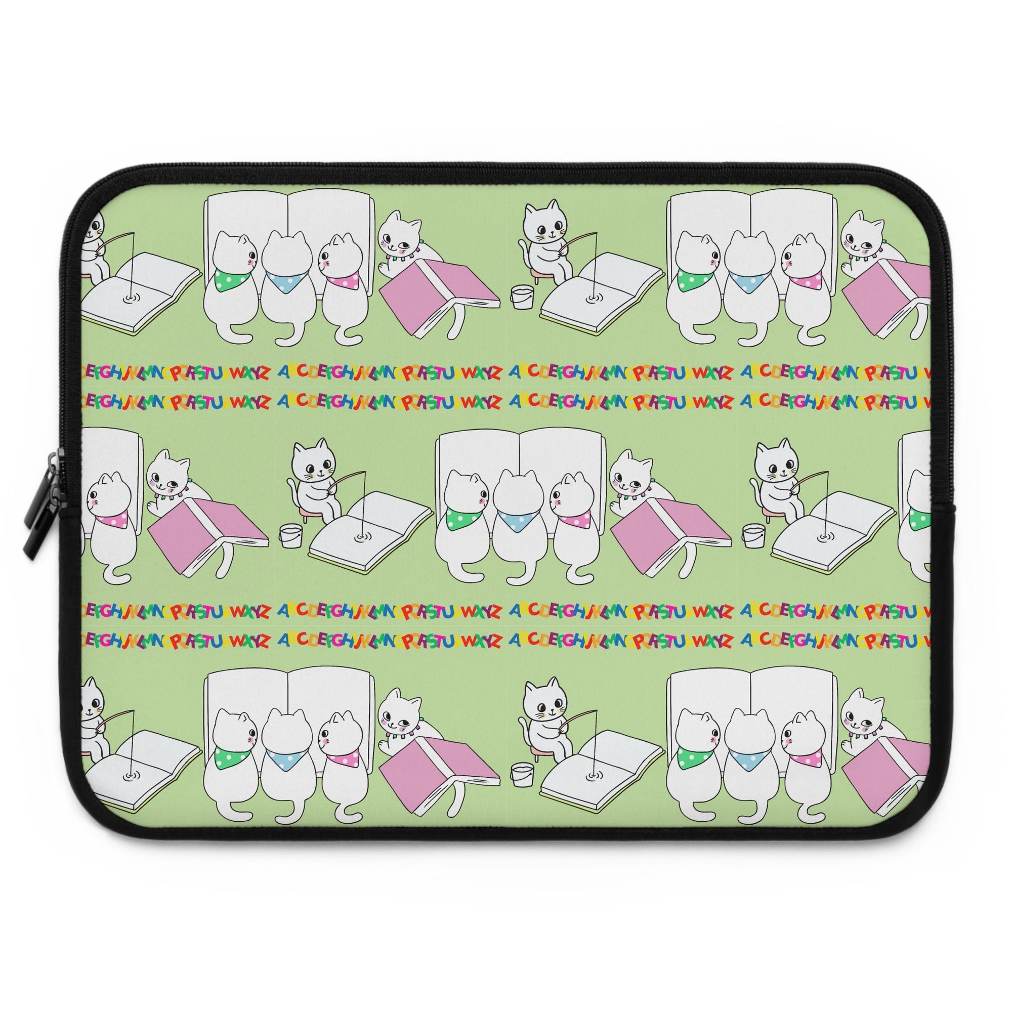 Whimsical Cat Laptop Sleeve - Accessories, Tech, Laptop Sleeves - EpiAl's Shop