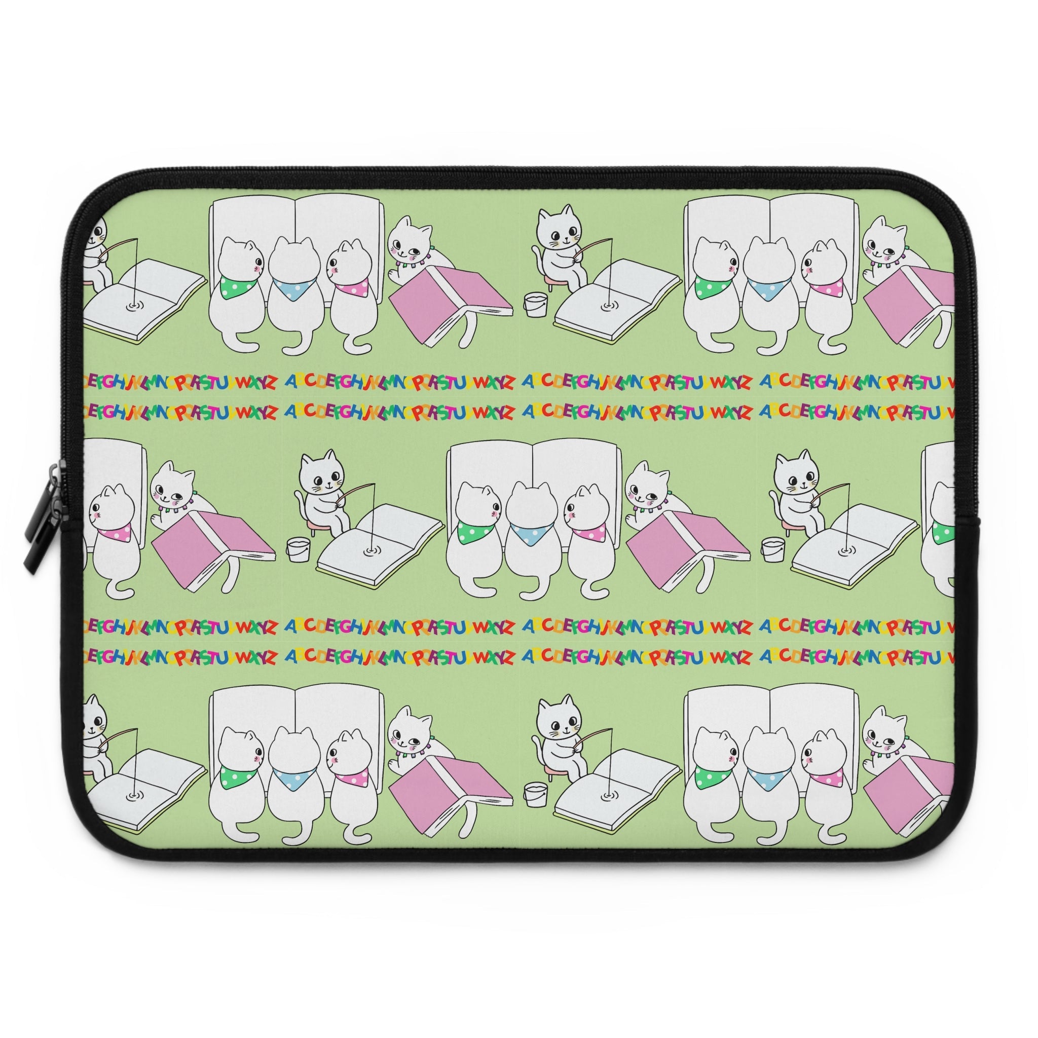 Whimsical Cat Laptop Sleeve - Accessories, Tech, Laptop Sleeves - EpiAl's Shop