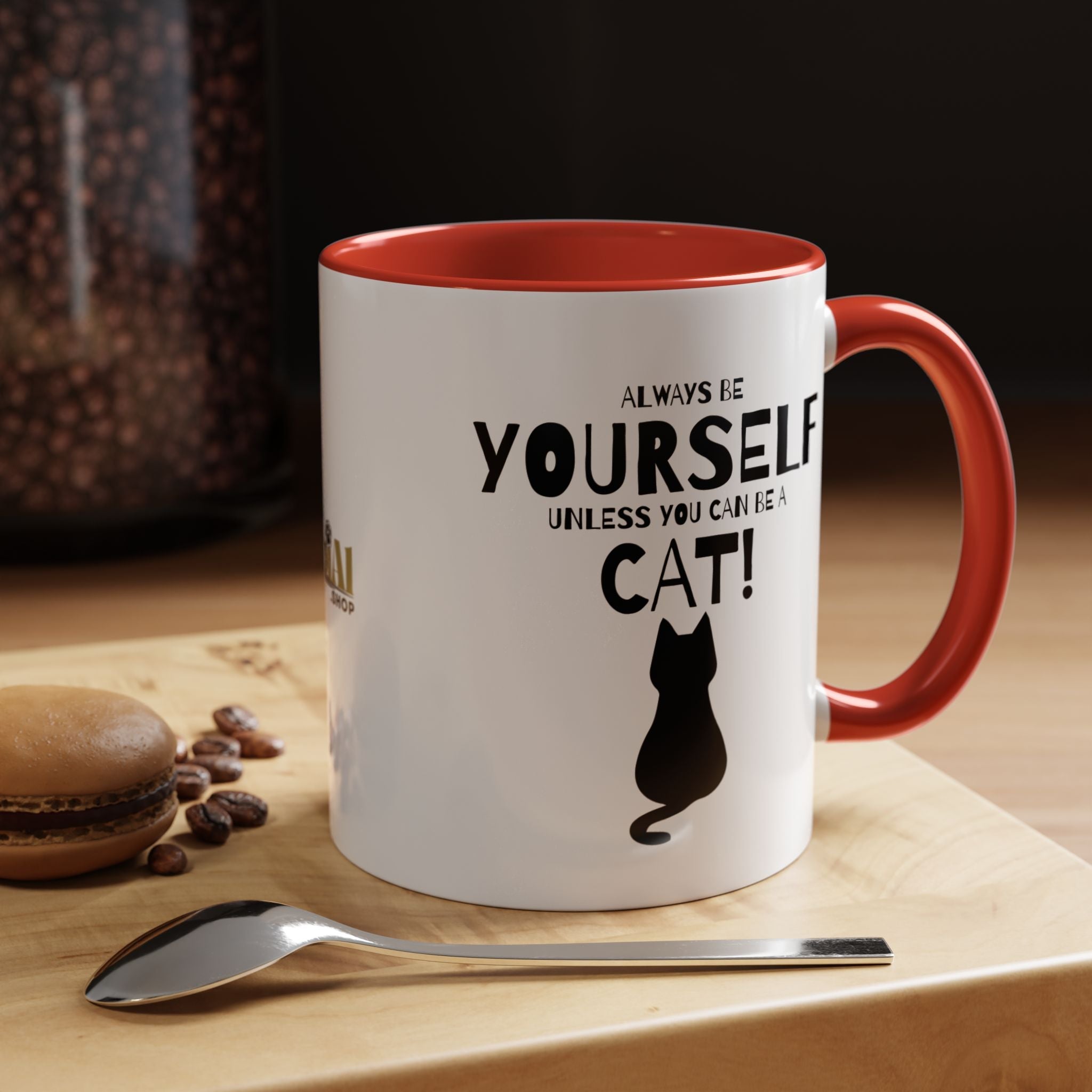 Whimsical Cat Lover Coffee Mug - Always Be Yourself - Drinkware, Coffee Mugs - EpiAl's Shop