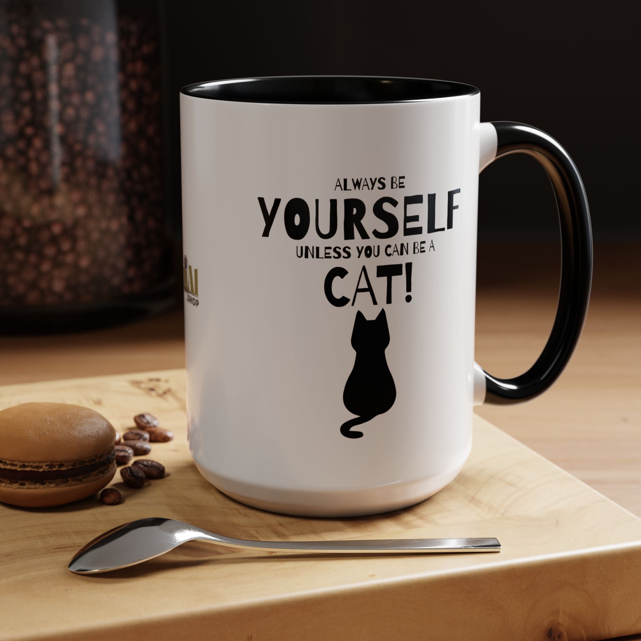 Whimsical Cat Lover Coffee Mug - Always Be Yourself - Drinkware, Coffee Mugs - EpiAl's Shop