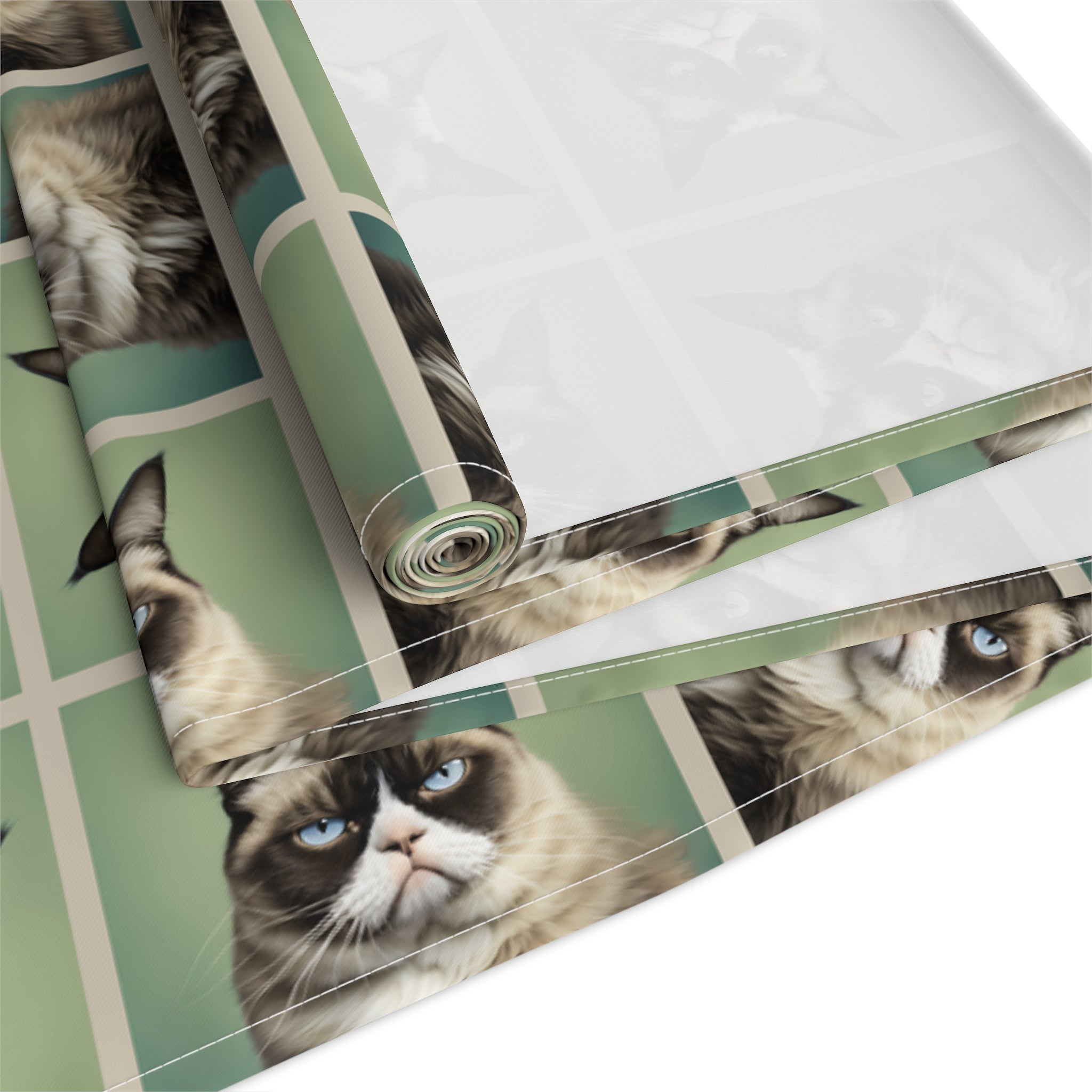 Whimsical Cat Print Table Runner - Perfect for Cat Lovers and Home Decor - Decor, Dining, Table Decor - EpiAl's Shop