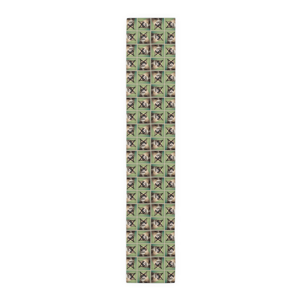 Whimsical Cat Print Table Runner - Perfect for Cat Lovers and Home Decor - Decor, Dining, Table Decor - EpiAl's Shop