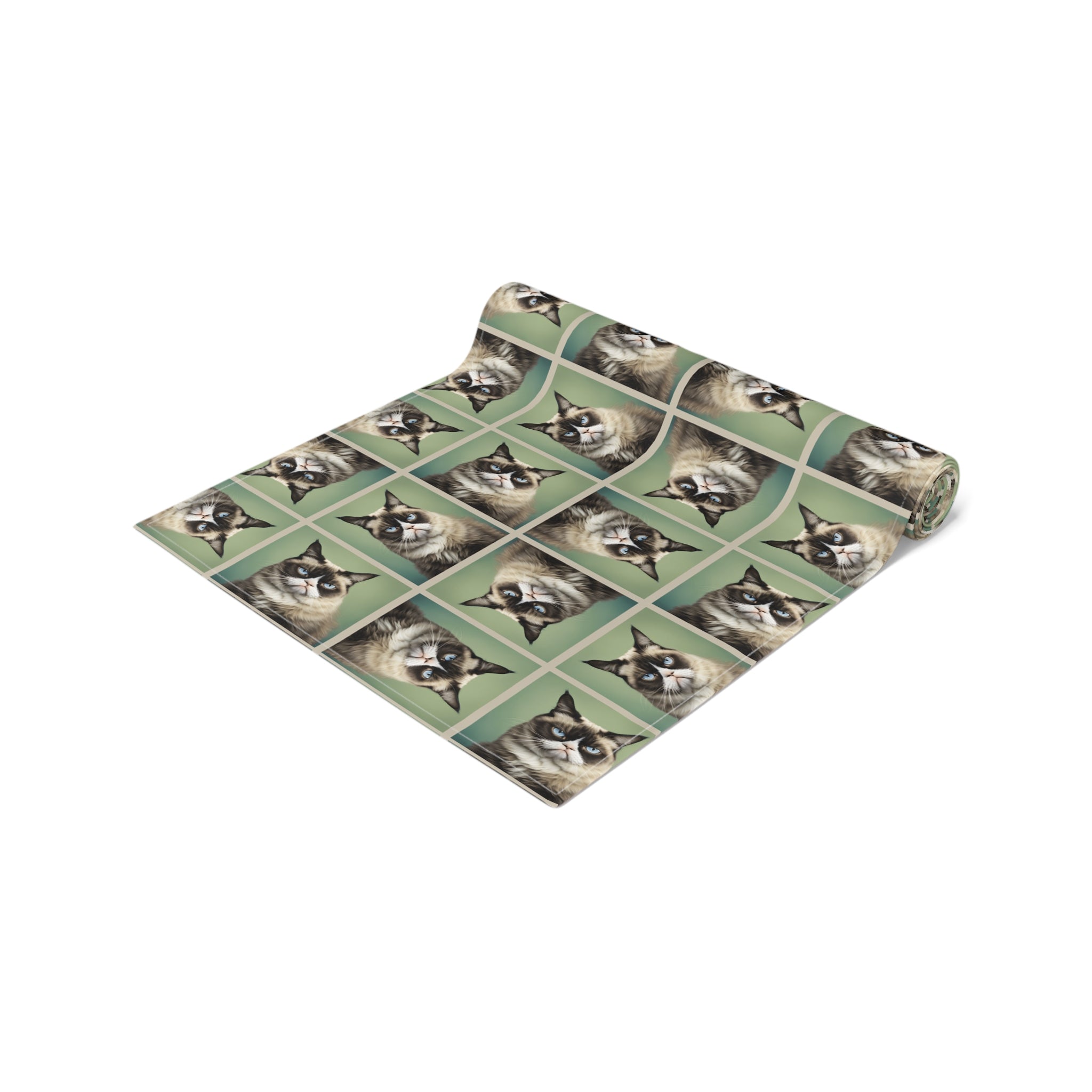 Whimsical Cat Print Table Runner - Perfect for Cat Lovers and Home Decor - Decor, Dining, Table Decor - EpiAl's Shop