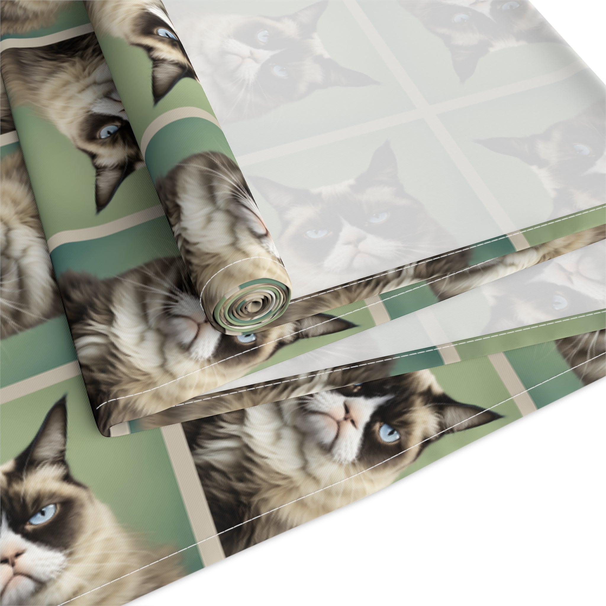 Whimsical Cat Print Table Runner - Perfect for Cat Lovers and Home Decor - Decor, Dining, Table Decor - EpiAl's Shop