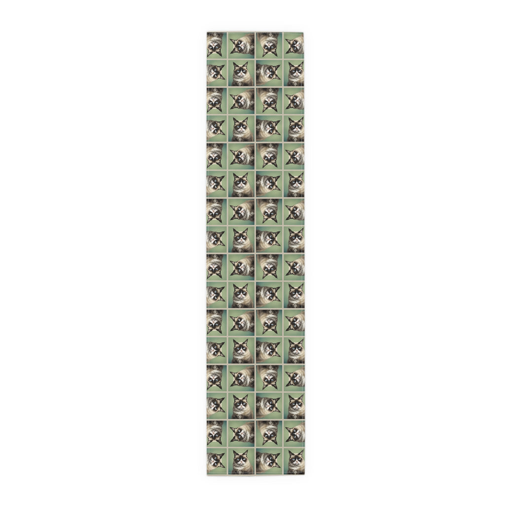 Whimsical Cat Print Table Runner - Perfect for Cat Lovers and Home Decor - Decor, Dining, Table Decor - EpiAl's Shop