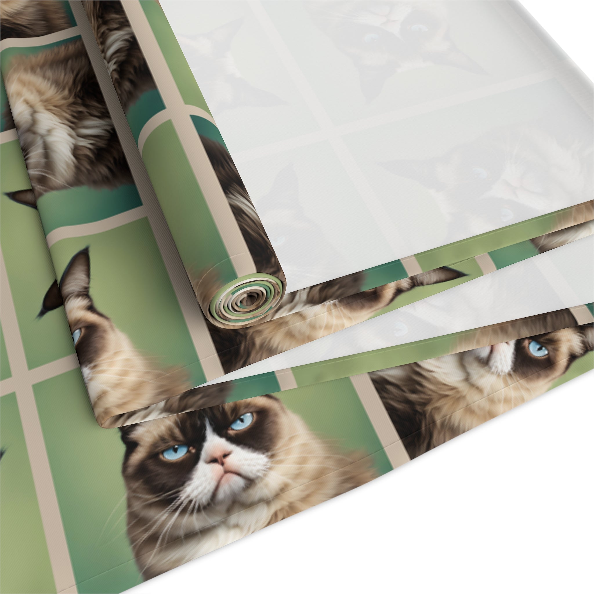 Whimsical Cat Print Table Runner - Perfect for Cat Lovers and Home Decor - Decor, Dining, Table Decor - EpiAl's Shop