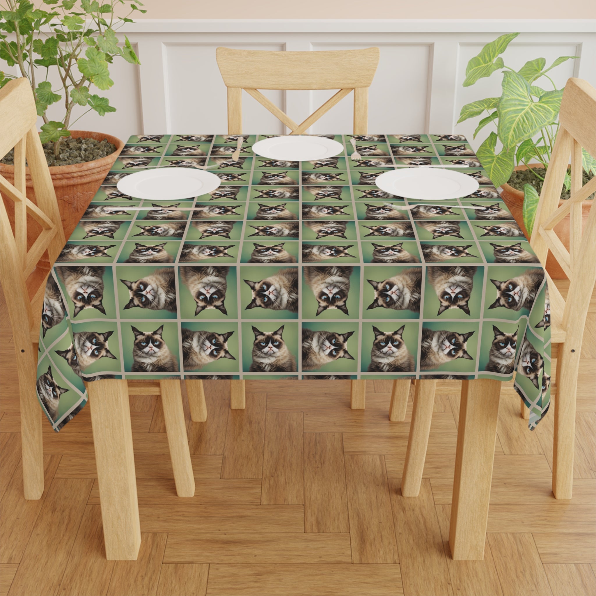 Whimsical Cat Tablecloth - Perfect for Pet Lovers | Unique Dining Decor - Decor, Dining, Table Decor - EpiAl's Shop